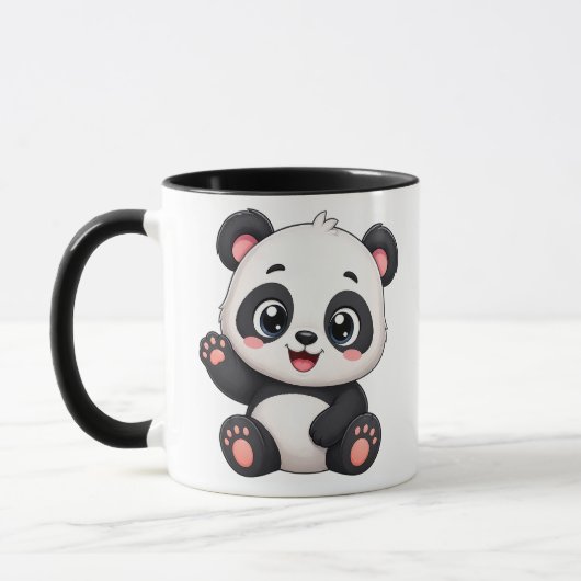 Mug Panda Mignon – Tasse à Café Panda de Dessin An (Gauche)
