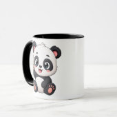 Mug Panda Mignon – Tasse à Café Panda de Dessin An (Devant gauche)