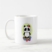 Mug Panda mignonne avec fleurs - 1000Pandas (Gauche)