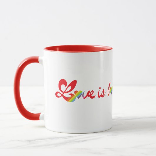 Mug Panda mignonne & ours brun 'l'amour c'est l'amour' (Gauche)