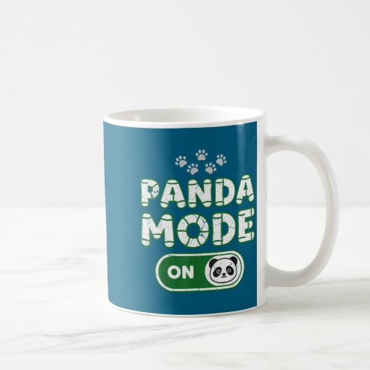 Mug Panda Mode On Funny Animal Bear Lover Owner Costum (Droite)