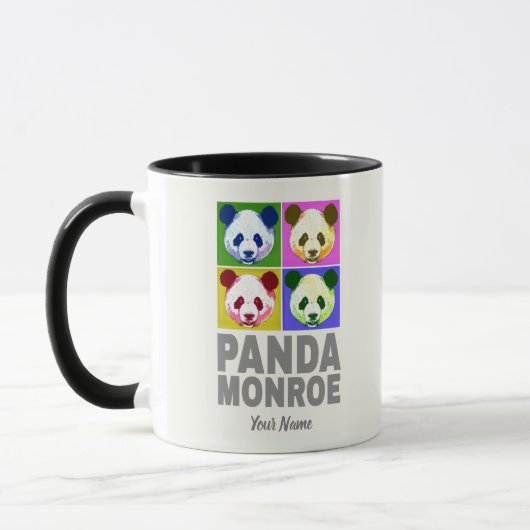 Mug Panda Monroe Ours Pop Art Portrait (Gauche)