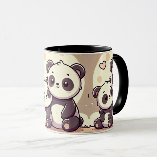 Mug Panda Moonlight Love (Devant droit)