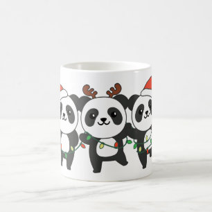 Mug Panda Noël Animaux mignons Pandas Coff