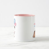 Mug Panda ours couple, Cute bubu et dudu câlins amour (Centre)