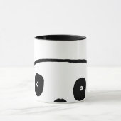 Mug Panda ours Kawaii noir et blanc simple moderne (Centre)