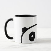Mug Panda ours Kawaii noir et blanc simple moderne (Gauche)
