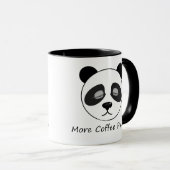 Mug Panda Plus de Café (Devant droit)