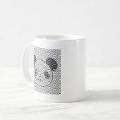 Mug Panda Porte Face Sur La Vague Motif (Devant gauche)