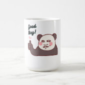 Mug Panda Pouce en l'air Drôle Mème (Centre)
