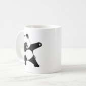 Mug Panda qui fait le dab, Panda drôle danse dab  (Devant gauche)