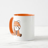 Mug Panda Rouge Cute Animaux Pour Enfants Kawaii (Devant gauche)