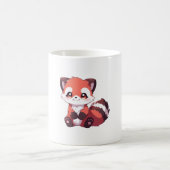Mug panda rouge mignon (Centre)