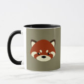 Mug Panda rouge mignon (Gauche)