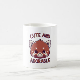 Mug Panda rouge mignonne et adorable