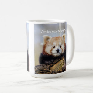 Mug Panda Rouge Mignonne Vous Manque Tellement