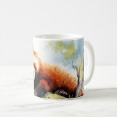 Mug Panda Rouge Se Détendre Dans Le Jardin Animal Amus (Devant droit)
