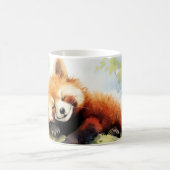 Mug Panda Rouge Se Détendre Dans Le Jardin Animal Amus (Centre)