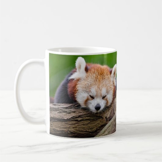 Mug Panda rouge somnolent (Gauche)