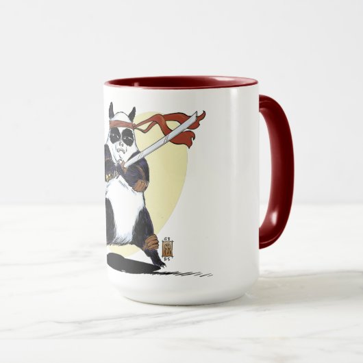 Mug Panda samouraï (Devant droit)