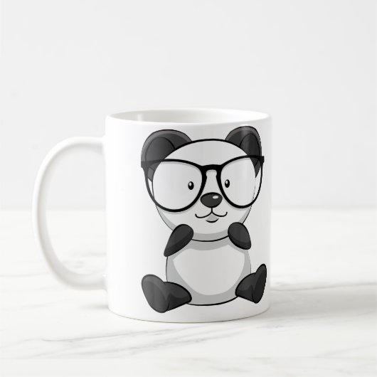 Mug Panda Sunglasses Panda Lover Themed (Gauche)