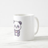 Mug Panda with Heart – Cute Whimsical Illustration (Devant droit)