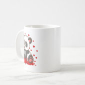 Mug Panda With Hearts Valentines Day Women And Girls  (Devant gauche)