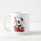 Mug Panda With Hearts Valentines Day Women And Girls  (Gauche)