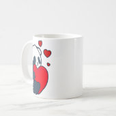 Mug Panda Women Valentines Day Girlfriend Heart  (Devant gauche)