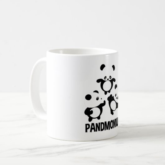 Mug Pandamonium TShirt Funny Panda Bear Pun Tee (Devant gauche)