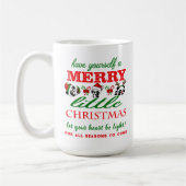 Mug Pandas de Noël personnalisés (Gauche)