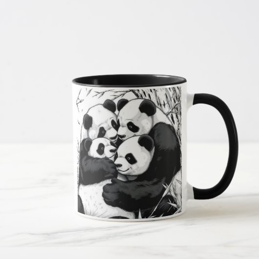 MUG PANDAS DE TRAVERS (Droite)