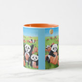 Mug Pandas et Citrouilles tombent (Centre)
