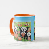 Mug Pandas et Citrouilles tombent (Devant gauche)