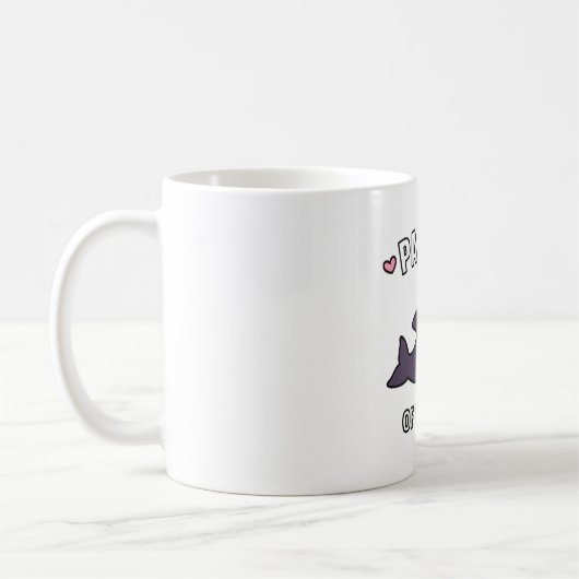 Mug Pandas Orca De La Mer Doodle Drôle (Gauche)