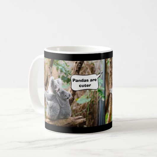 Mug Pandas ou Koalas - Qui sont plus mignons ? (Devant gauche)