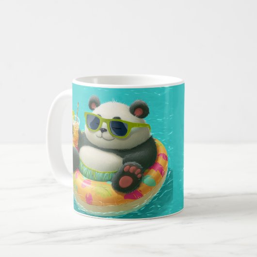 Mug Panda's Poolside Chill (Devant gauche)