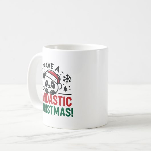 Mug Pandastic Christmas Panda Holiday (Devant gauche)