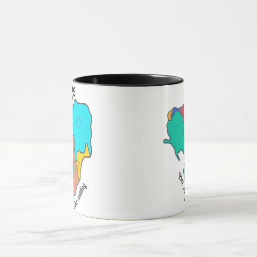 Mug Pangea Continents Cuddin Multicolor (Centre)