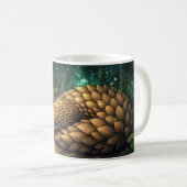 Mug pangolin dans un environnement forestier, recroque (Devant droit)