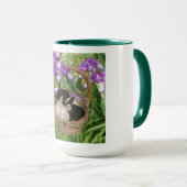 Mug Panier adorable de bébés lapins (Devant droit)