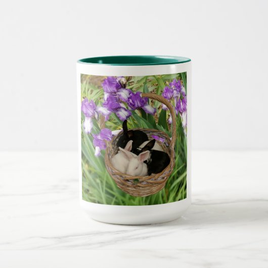 Mug Panier adorable de lapins (Centre)