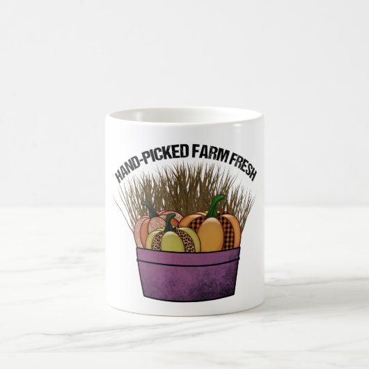 Mug Panier avec trois citrouilles (Centre)