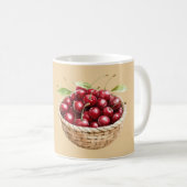 Mug Panier Bol de Cerises (Devant droit)