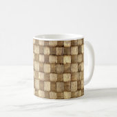 Mug Panier d'artisanat Texture sans couture (Devant droit)