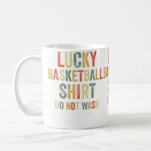 Mug Panier de basketball Chanceux Ne pas laver les pan
