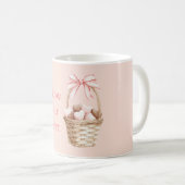 Mug Panier de coeurs en chocolat à la fraise avec un r (Devant droit)