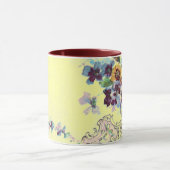 Mug PANIER DE FLEURS ROMANTICA AVEC PANNEAUX Jaunes Fl (Centre)
