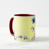 Mug PANIER DE FLEURS ROMANTICA AVEC PANNEAUX Jaunes Fl (Devant gauche)