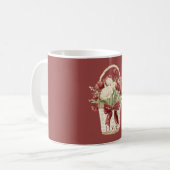 Mug Panier de fleurs tulipes rouges blanches (Devant gauche)